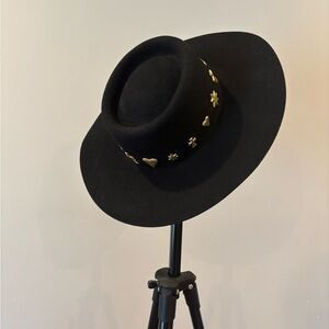 Lack Of Color Black Wide-Brim Hat